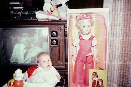 Howard Cosell on Television, TV, Dolls, Baby, toddler, September 1980