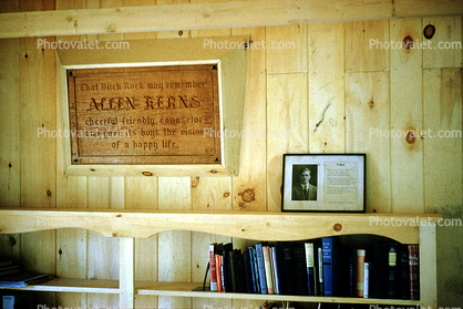 Allen Berns, book shelf, books