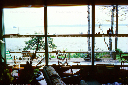 Window, Harbor, Chairs, Sofa