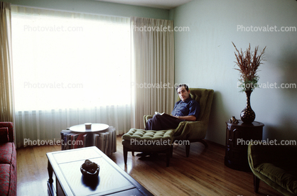 Man in his Mod Living Room, 1960s