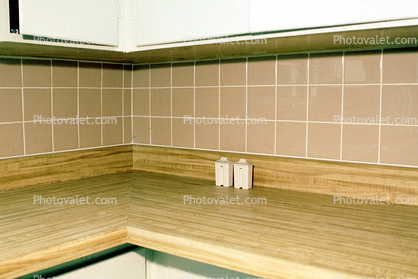 Kitchen counters, tile