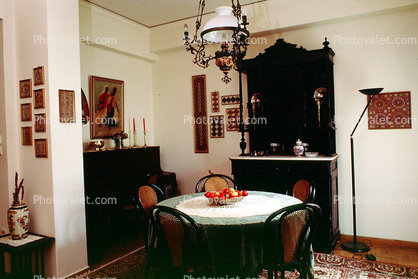 Dining Room Table, Chandelier