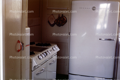 stove, refrigerator, 1950s