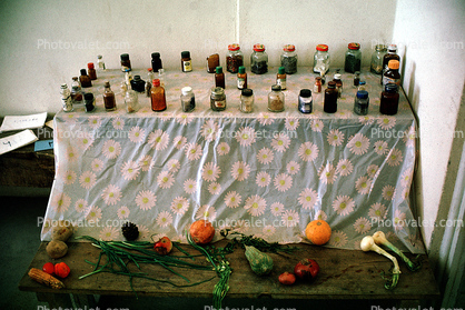 Jars, Daisy Tablecloth, 1974