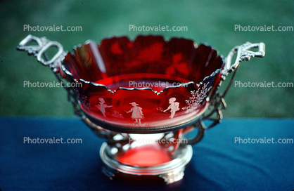 Bowl, Bohemian Glass