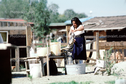Woman, Washing, Tijuana