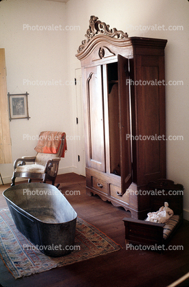Tub, Old-Fashion, Retro, Cabinet, Chair