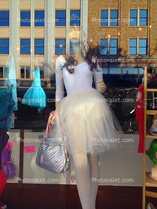 woman, purse, petticoat, stockings