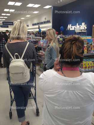 Woman, Shopping, Backpack