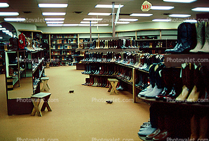 boots, shoe store, interior, inside, indoors