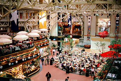 Mall, Shopping Mall, stores, interior, inside, indoors, shoppers
