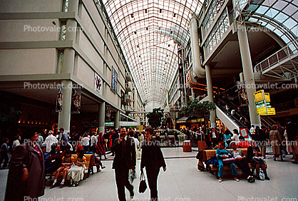 Galleria at Eatons, Shopping Mall, stores, interior, inside, indoors, shoppers