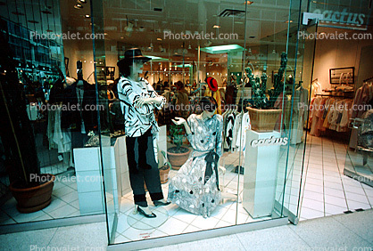 Eatons, Shopping Mall, clothing store, interior, inside, indoors, window display