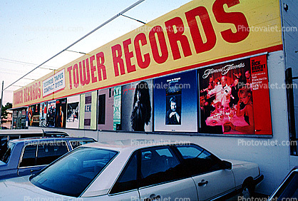 Tower Records, cars