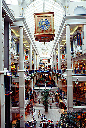 Clock, galleria, Mall, 1996