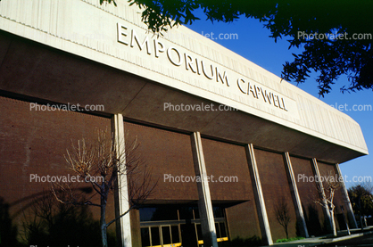 Emporium Capwell building, store, Shopping Center, mall, Doors, Entrance, signage, 1980s