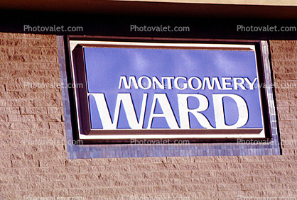 Montgomery Ward, building, store, signage, 1980s