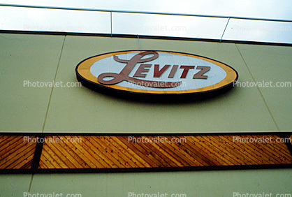 Levitz, signage, 1980s