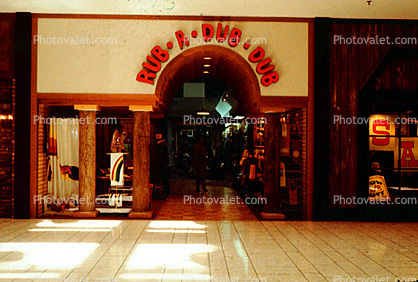 Mall, Rub-A-Dub-Dub, interior, inside, signage, 1980s