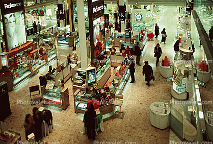 Shopping Mall, interior, inside, indoors, shoppers
