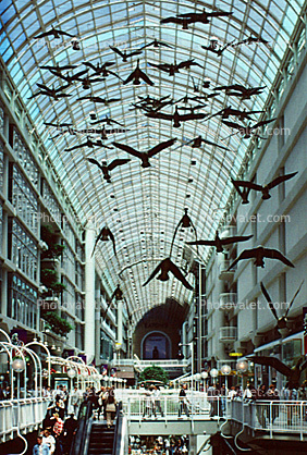 Mall, Shopping Mall, interior, inside, indoors, shoppers