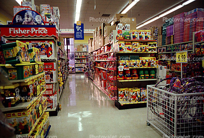 Aisle of Fisher-Price Toys, Store