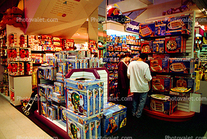 Aisles Full of Toys, Store, Shoppers