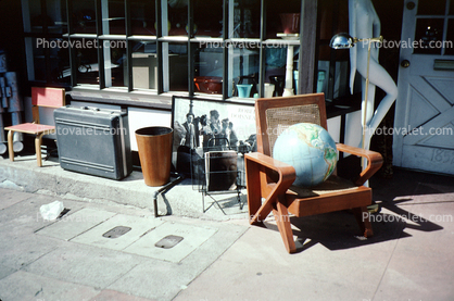 Globe in a chair