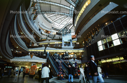 Shopping Mall Interior, Escalator