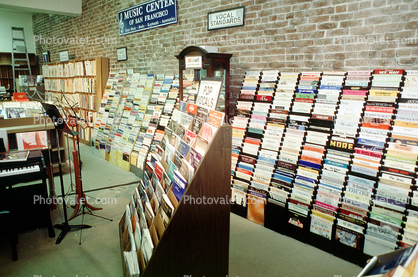 Music Store, sheet music