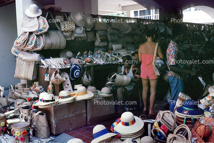 Hat Store, fashions, woman, back, legs