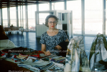 Woman, Rome Airport, October 1961, 1960s