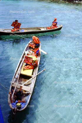 boats, dugout canoe, water, Panama