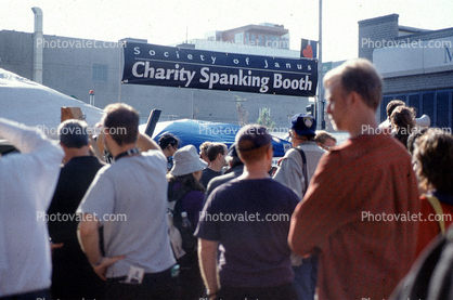 Charity Spanking Booth, Folsom Street Fair