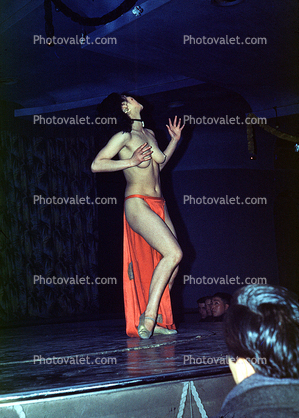 Strip Tease, Stripper, Show, Night Club, gogo, go-go dancer, Sasebo Saga Japan, 1950s