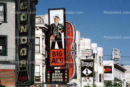 Strip Clubs, North-Beach, Big Al's, San Francisco, Broadway, 1950s