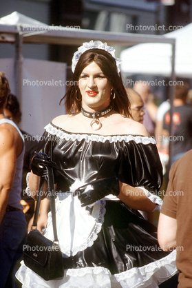 Maid, Petticoat, Dress, Wig, Folsom Street Fair