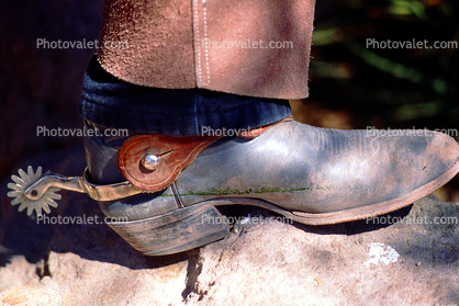 cowboy boots, spurs, western wear