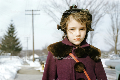 Girl Model, female, Winter, Cold, Coat, Snow, Hat