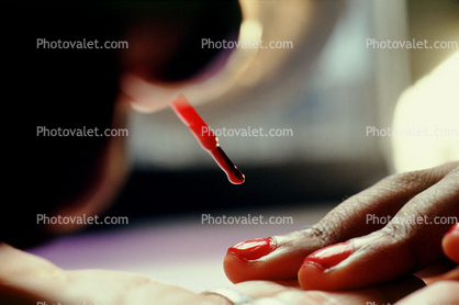 Hands, Painting Fingernails, manicure, nail polish, woman, brush, nailpolish
