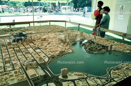 Model of Downtown Oakland, Lake Merritt