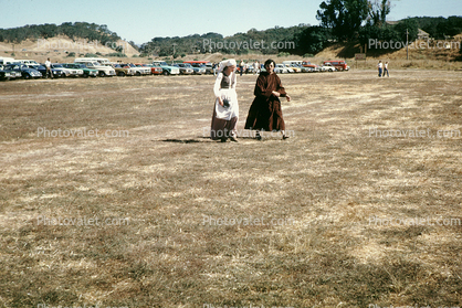 Women Walking, Renaissance Faire, Black Point, September 8 1971