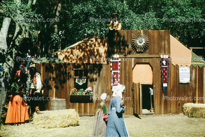 Woman, costume, Renaissance Faire, Black Point, September 8 1971