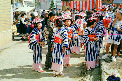 Girls, Woman, Kimono, Costumes, 1960s