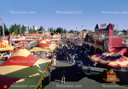 Arcades, Rooftops, People, California State Fair
