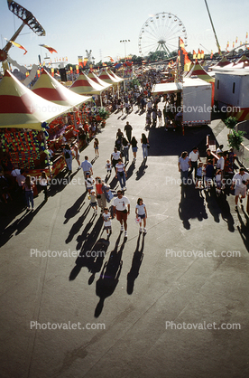 Shadow, Booths, California State Fair, People, Crowds