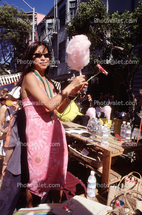 Cotton Candy, sugar, San Francisco Haight Street Fair