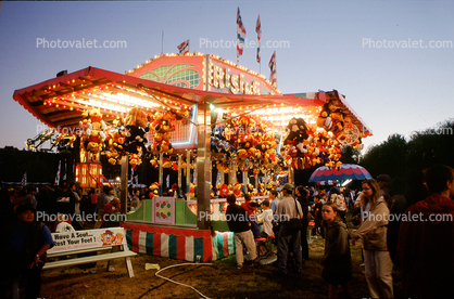 Arcade Booth, Lights, Night, Nighttime, Marin County Fair