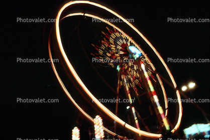 Ferris Wheel, Nighttime, Orange County Fair, California, Round, Circular, Circle