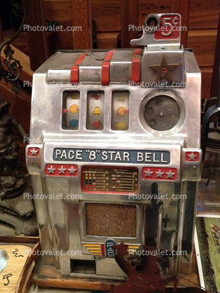 Pace "8" Star Bell, Slot Machine, one armed bandit